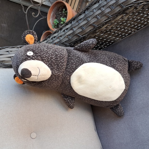 Pillowfort Target Other - Pillowfort Target 16” Tall Dark Gray Brown Plush Bear Pillow Woodland Nursery